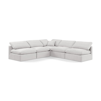 Indulge Cream Velvet Modular Sectional