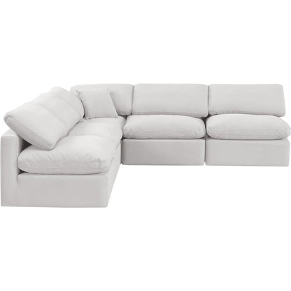 Indulge Cream Velvet Modular Sectional