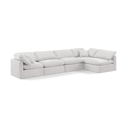 Indulge Cream Velvet Modular Sectional