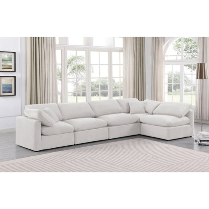 Indulge Cream Velvet Modular Sectional