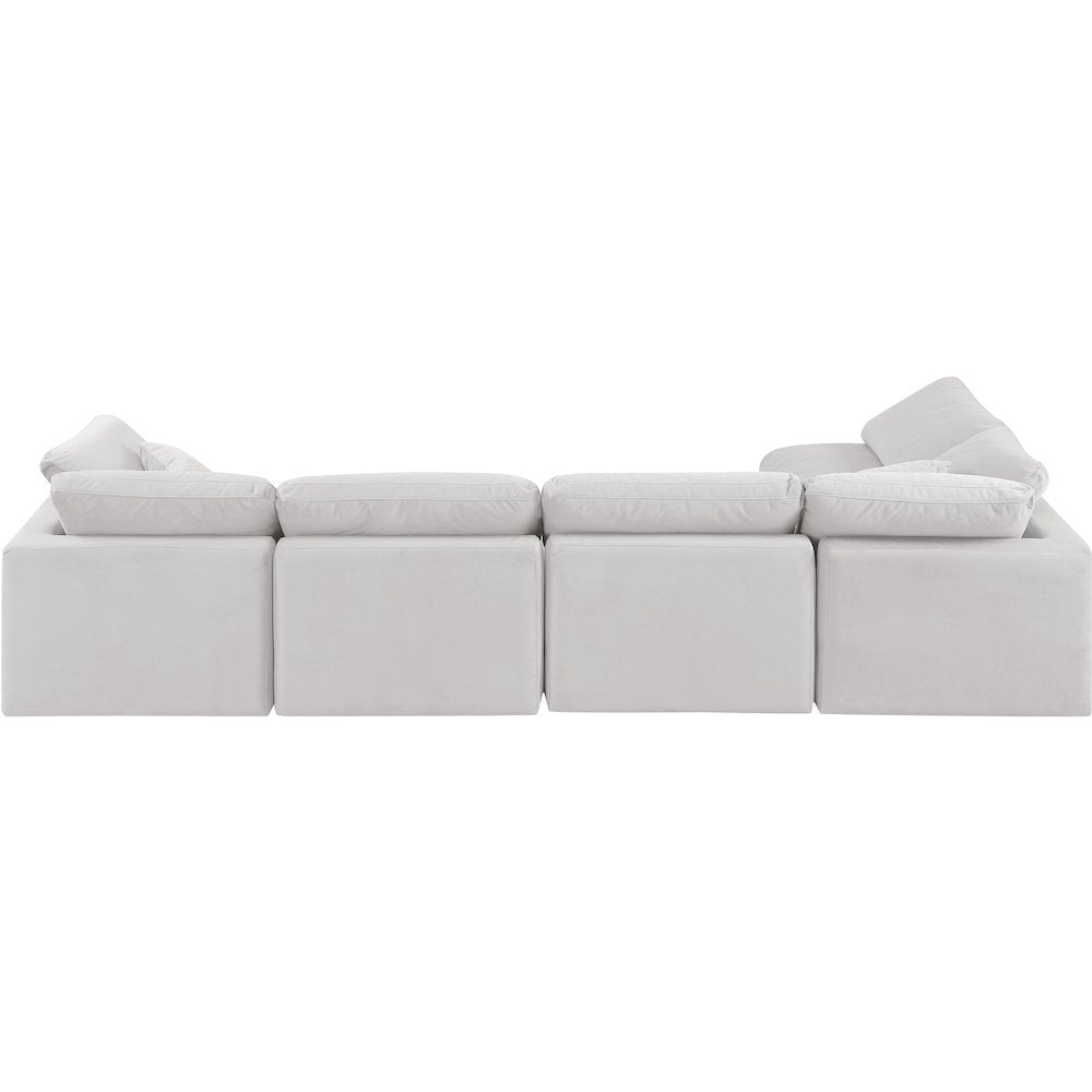 Indulge Cream Velvet Modular Sectional