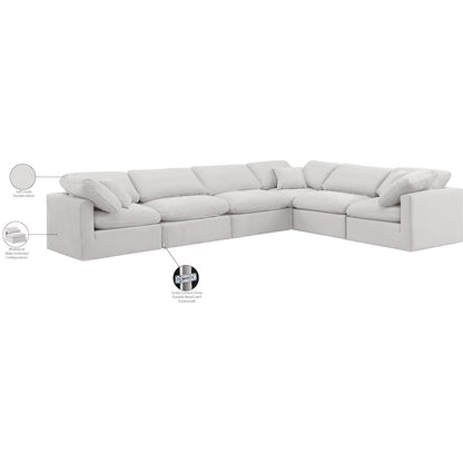 Indulge Cream Velvet Modular Sectional