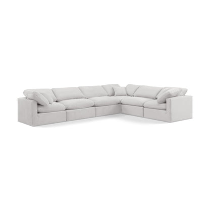 Indulge Cream Velvet Modular Sectional