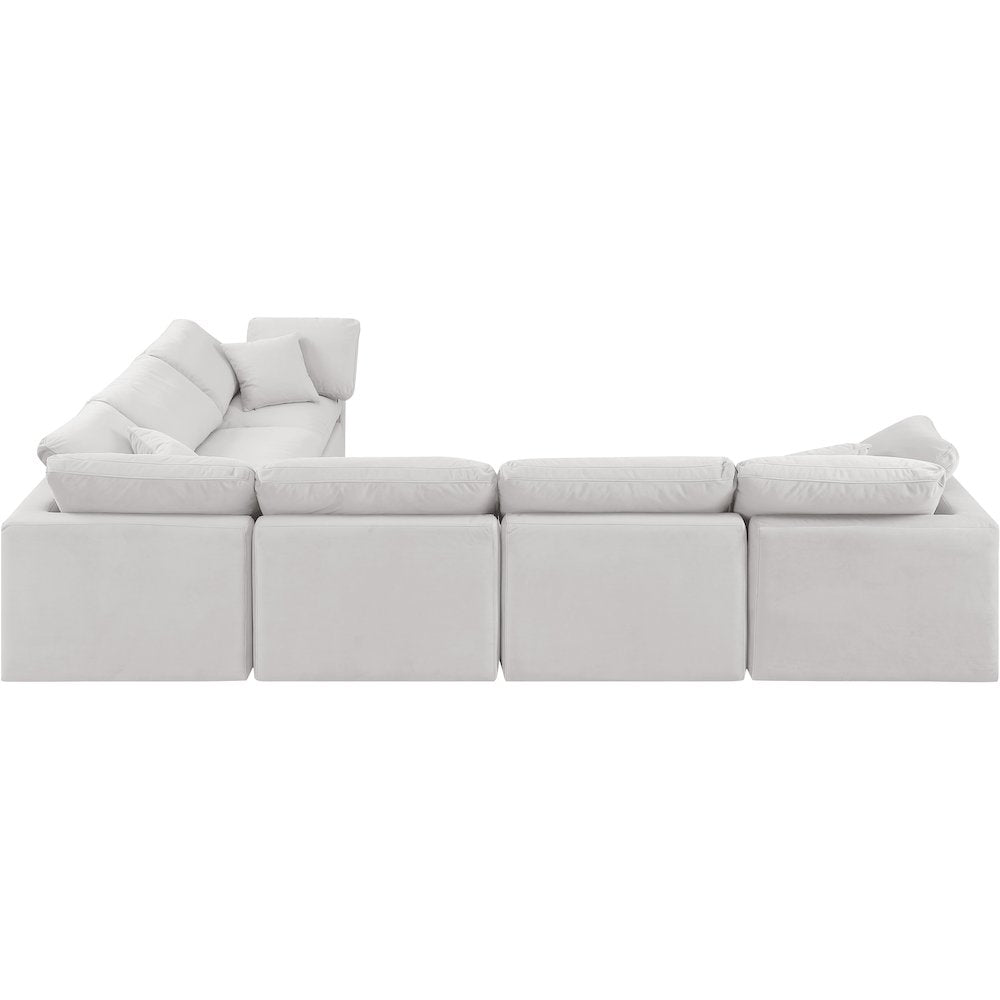 Indulge Cream Velvet Modular Sectional