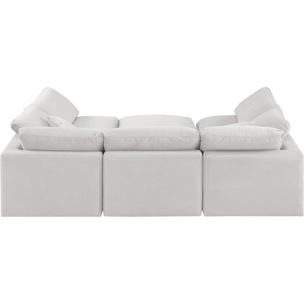 Indulge Cream Velvet Modular Sectional