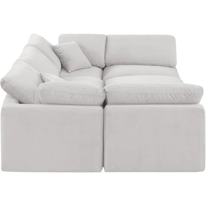 Indulge Cream Velvet Modular Sectional