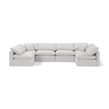 Indulge Cream Velvet Modular Sectional