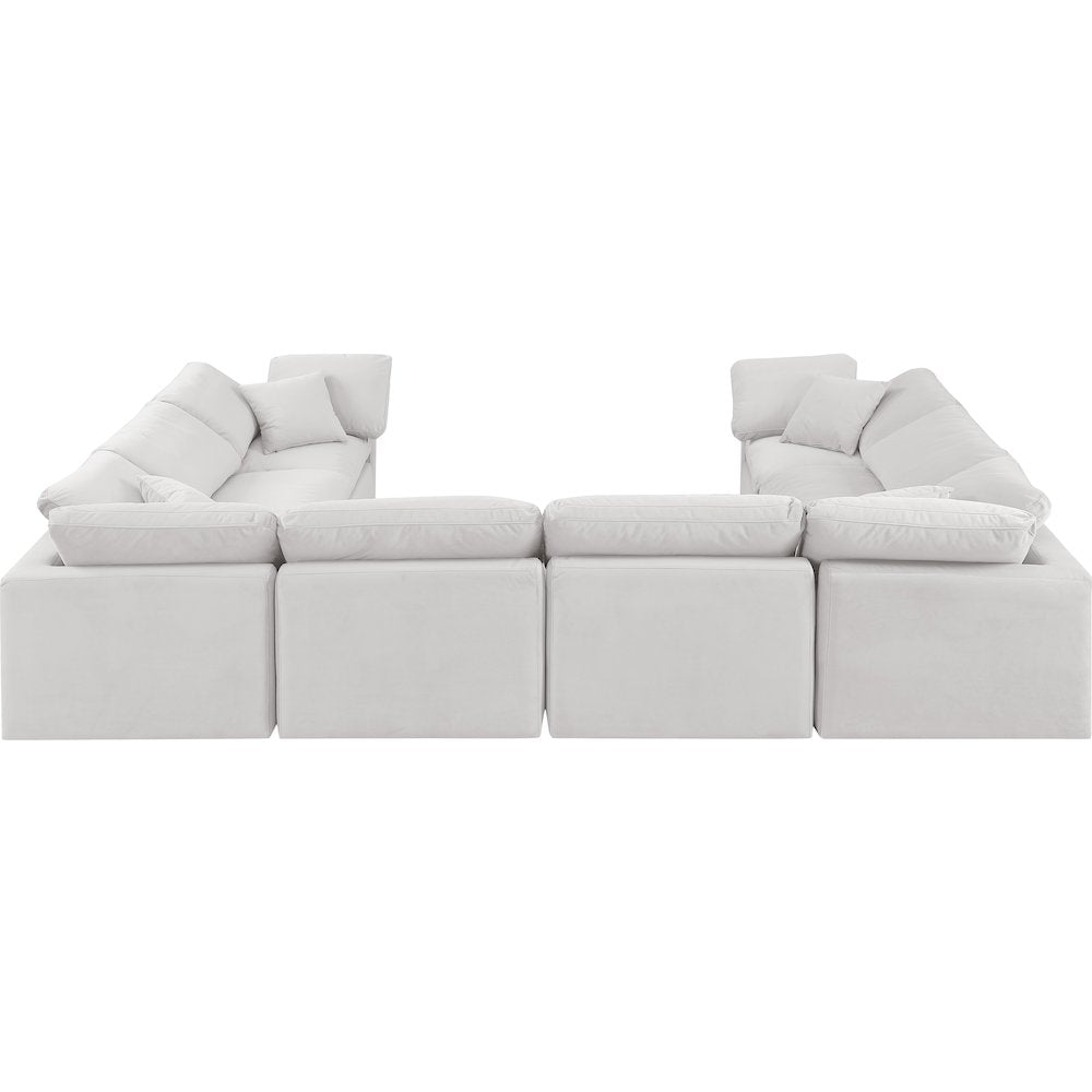Indulge Cream Velvet Modular Sectional