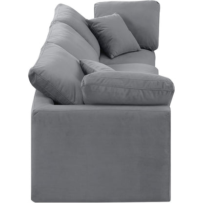 Indulge Grey Velvet Modular Sofa