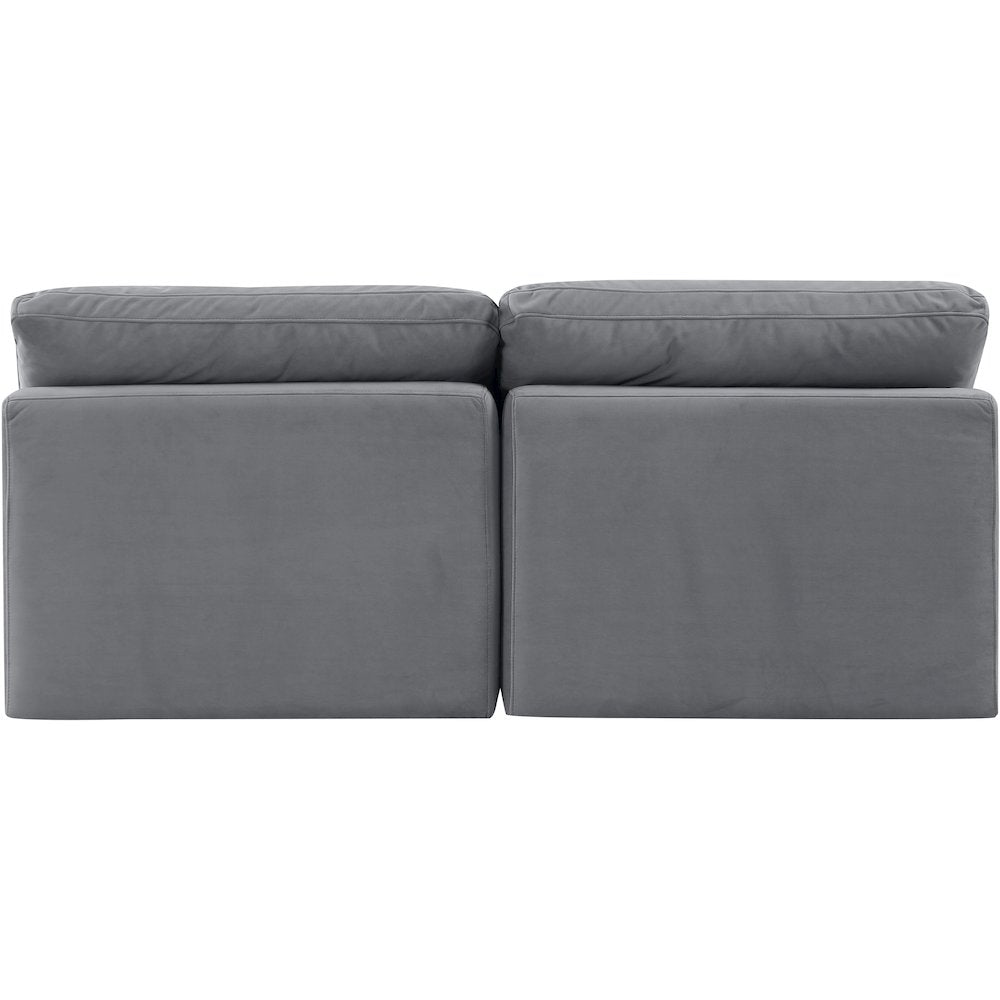 Indulge Grey Velvet Modular Sofa
