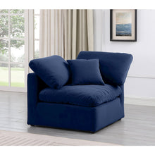 Indulge Navy Velvet Corner Chair