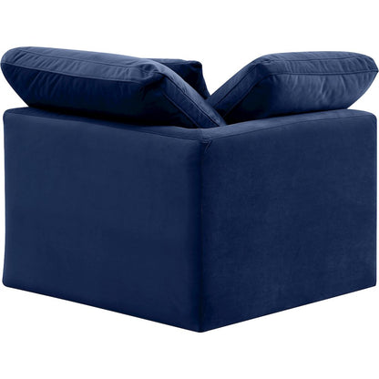 Indulge Navy Velvet Corner Chair