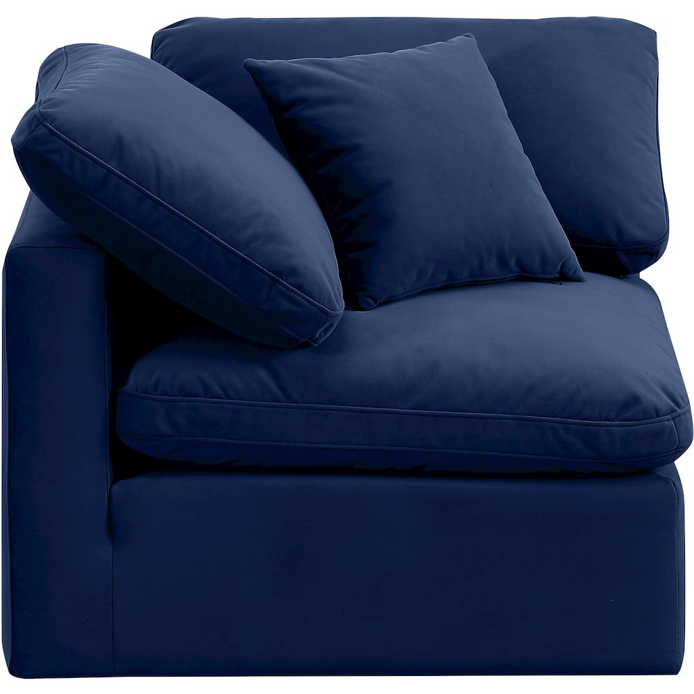 Indulge Navy Velvet Corner Chair