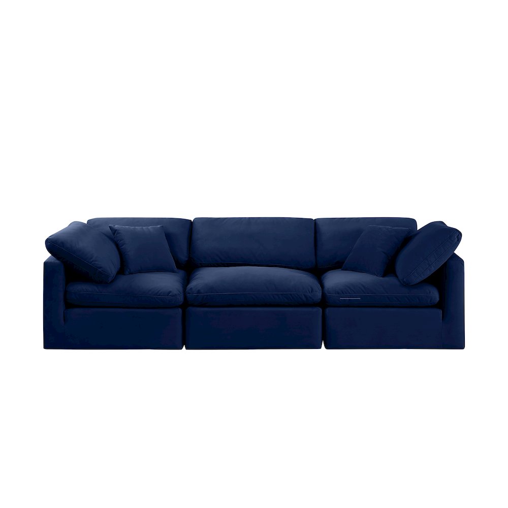 Indulge Navy Velvet Modular Sofa