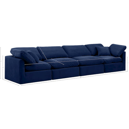 Indulge Navy Velvet Modular Sofa