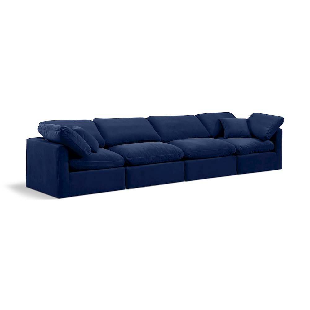 Indulge Navy Velvet Modular Sofa