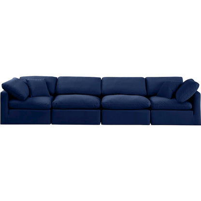 Indulge Navy Velvet Modular Sofa