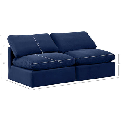 Indulge Navy Velvet Modular Sofa
