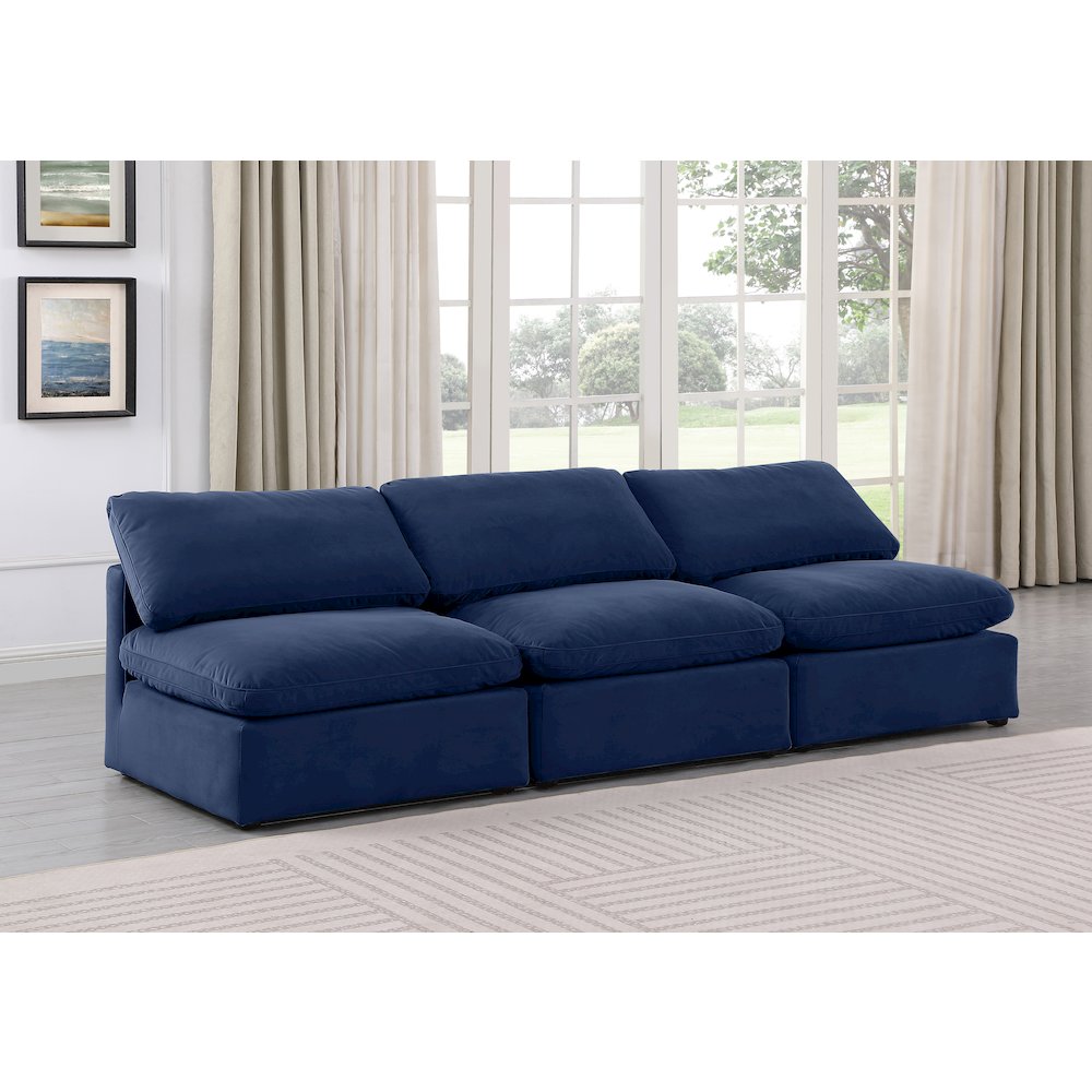 Indulge Navy Velvet Modular Sofa
