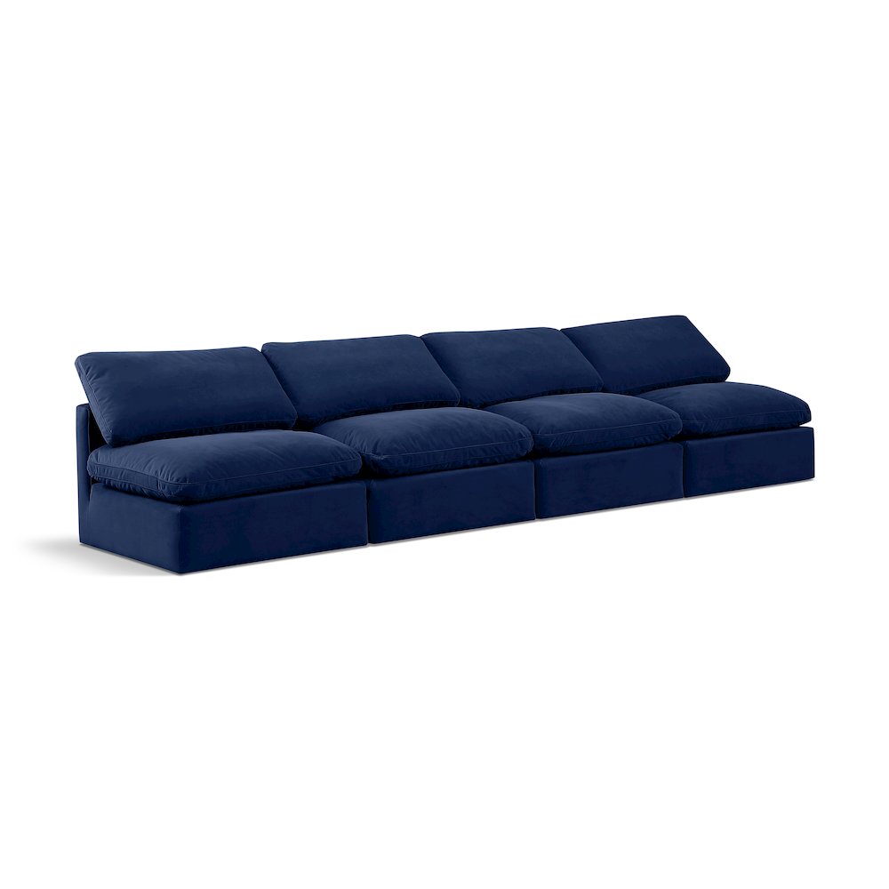 Indulge Navy Velvet Modular Sofa