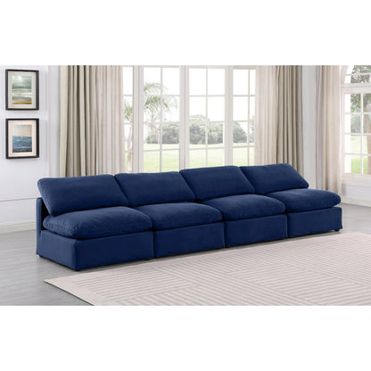 Indulge Navy Velvet Modular Sofa