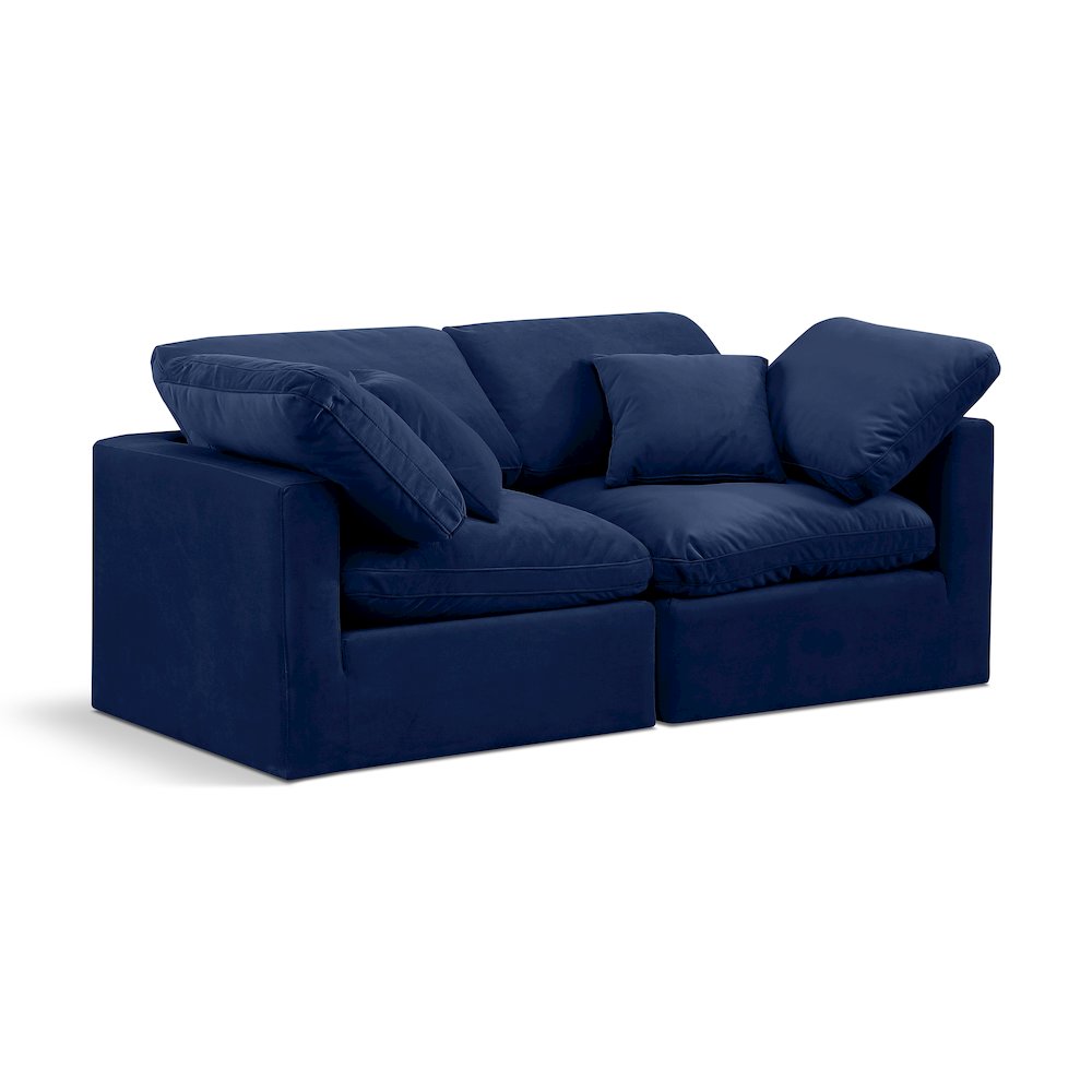 Indulge Navy Velvet Modular Sofa