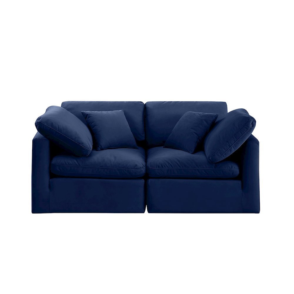 Indulge Navy Velvet Modular Sofa