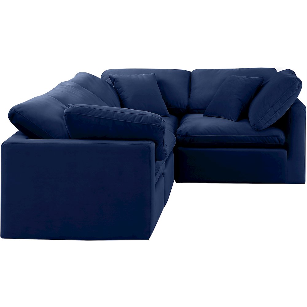 Indulge Navy Velvet Modular Sectional
