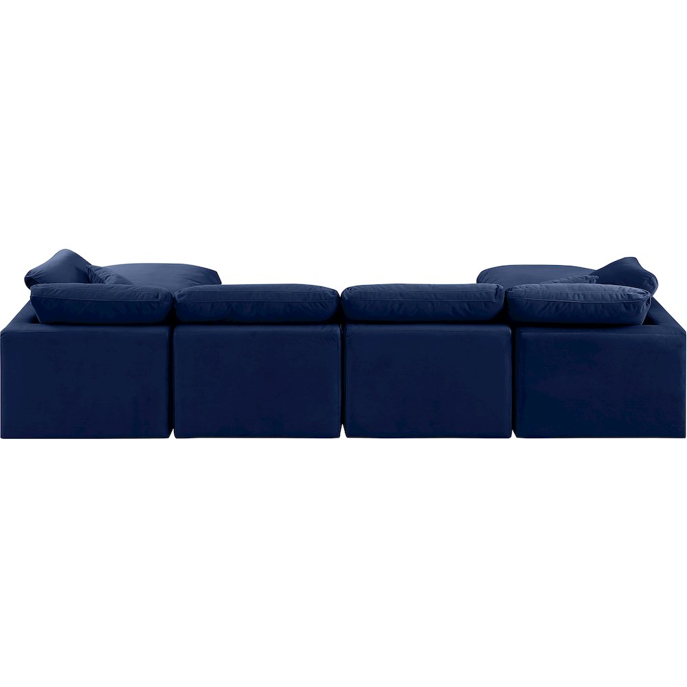 Indulge Navy Velvet Modular Sectional