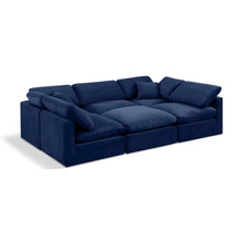 Indulge Navy Velvet Modular Sectional