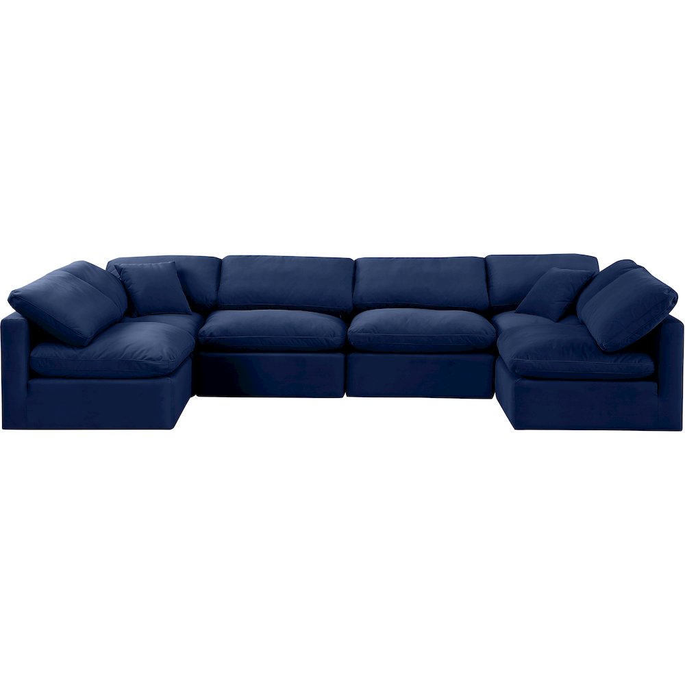 Indulge Navy Velvet Modular Sectional