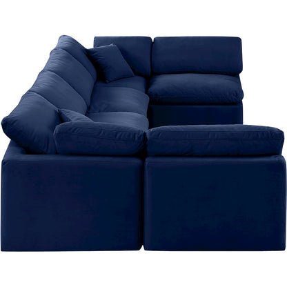 Indulge Navy Velvet Modular Sectional