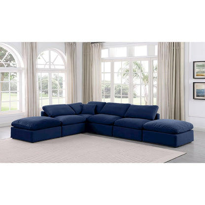 Indulge Navy Velvet Modular Sectional