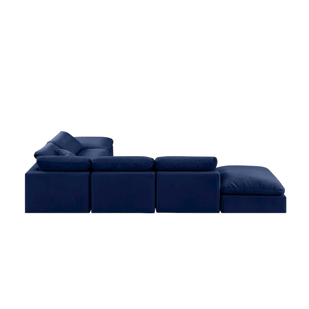 Indulge Navy Velvet Modular Sectional