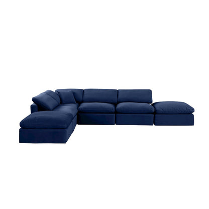 Indulge Navy Velvet Modular Sectional