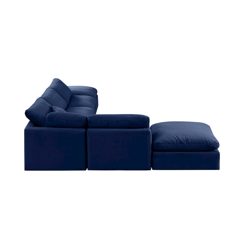 Indulge Navy Velvet Modular Sectional