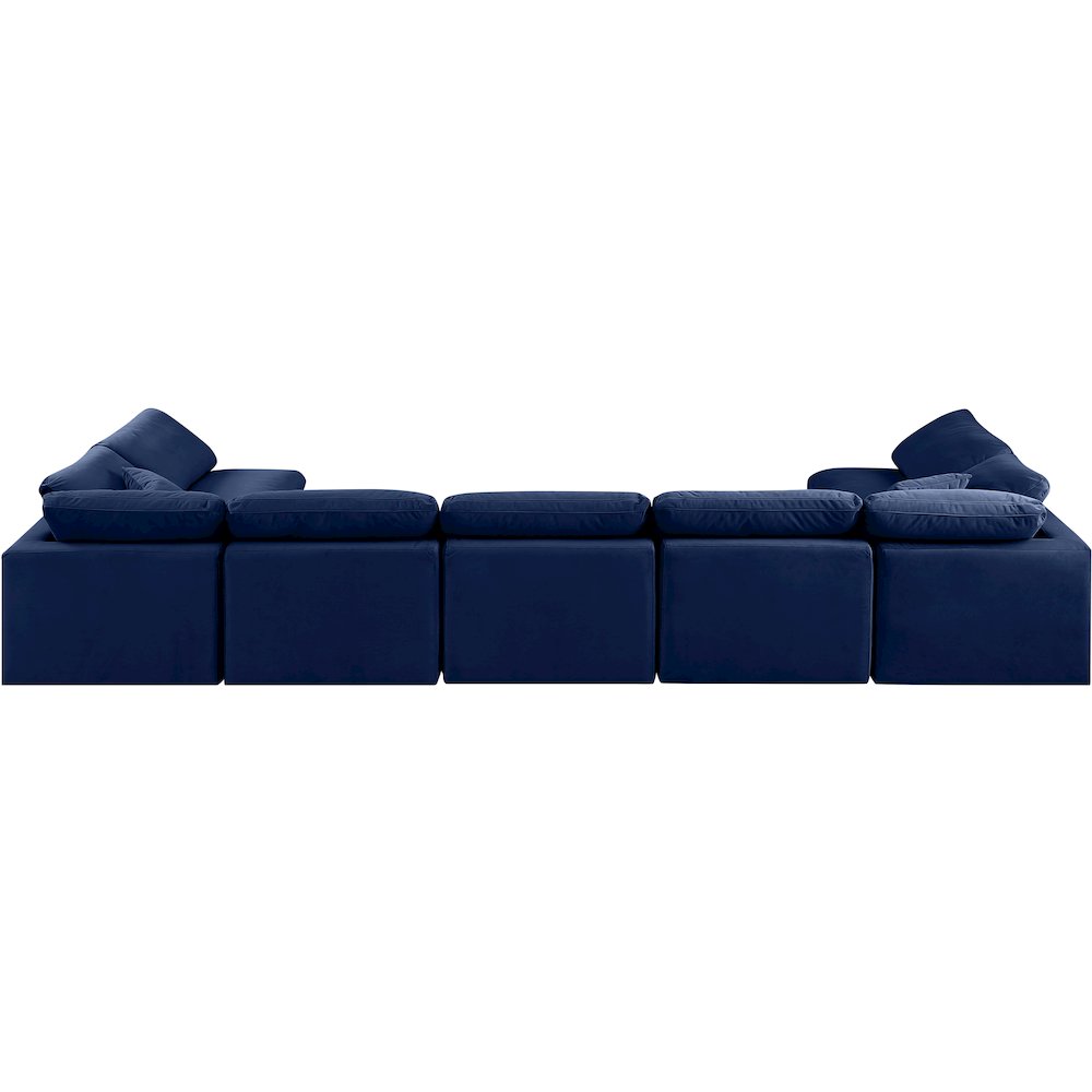 Indulge Navy Velvet Modular Sectional