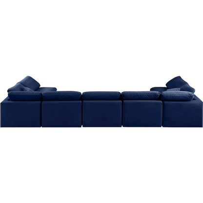 Indulge Navy Velvet Modular Sectional