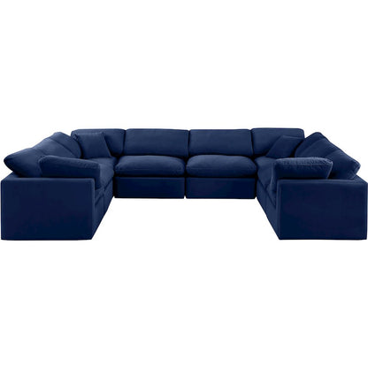 Indulge Navy Velvet Modular Sectional