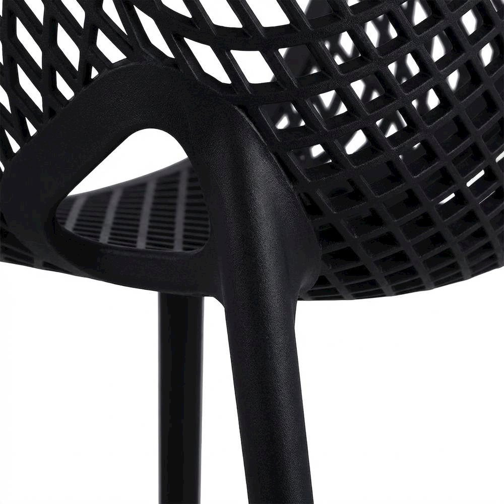 Outdoor Patio Dining Chairs Set Of 4 With Anti-Uv Finish And Contemporary Style