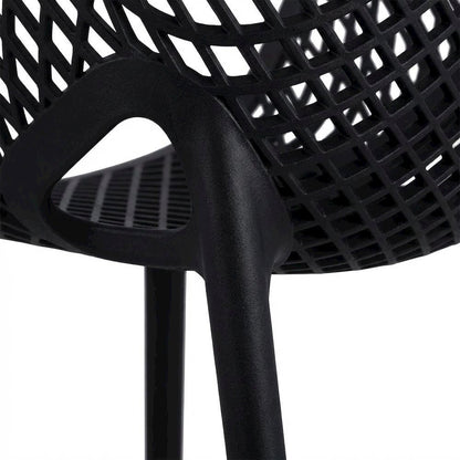 Outdoor Patio Dining Chairs Set Of 4 With Anti-Uv Finish And Contemporary Style