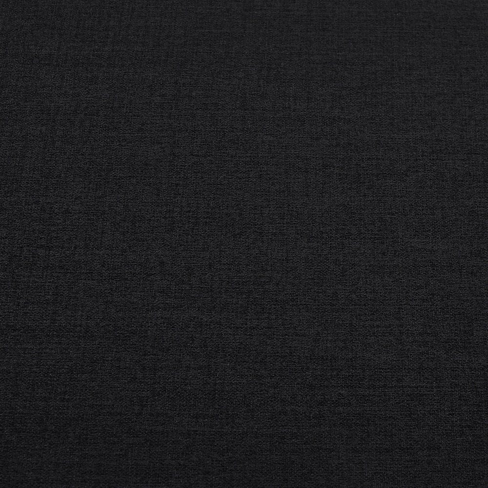 Kimora Black Linen Textured Fabric Loveseat