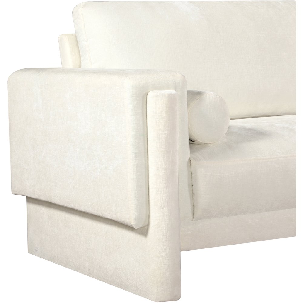 Madeline Cream Chenille Fabric Chair