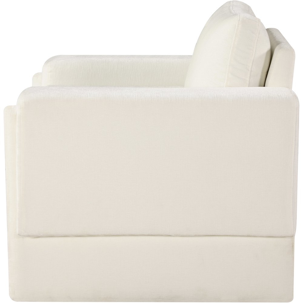 Madeline Cream Chenille Fabric Chair