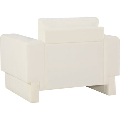 Madeline Cream Chenille Fabric Chair