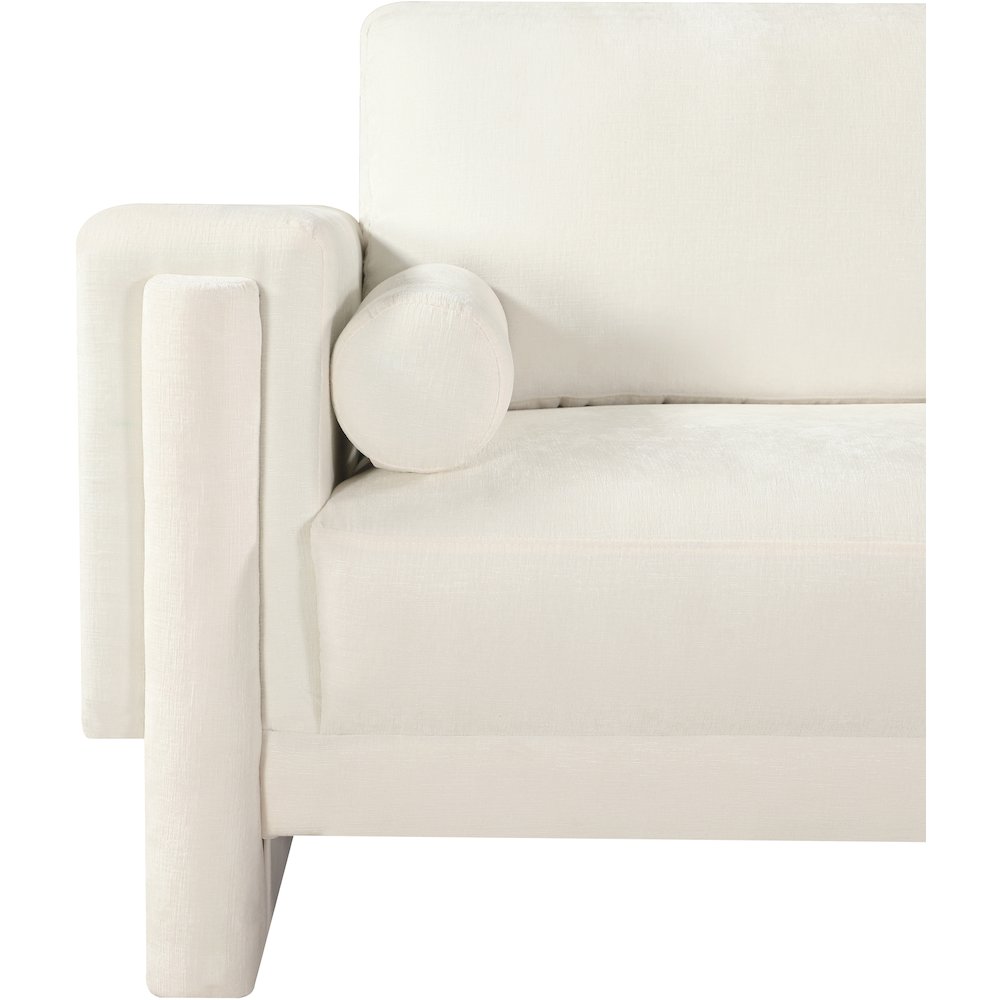Madeline Cream Chenille Fabric Chair
