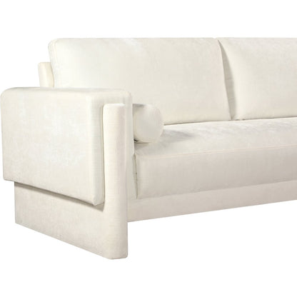 Madeline Cream Chenille Fabric Sofa