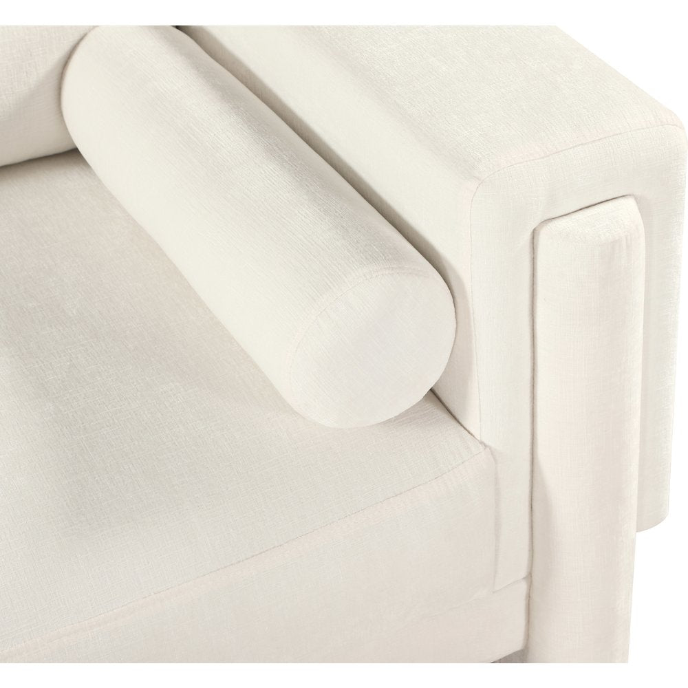 Madeline Cream Chenille Fabric Sofa