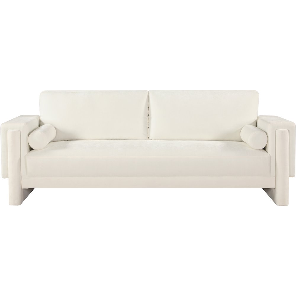 Madeline Cream Chenille Fabric Sofa