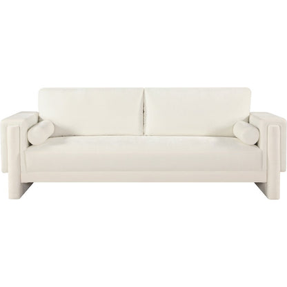 Madeline Cream Chenille Fabric Sofa